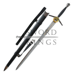 The Witcher TV Geralt's Silver Deluxe Damascus Metal Sword