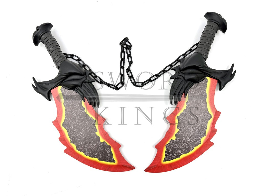 God of War, Fire Chaos Blades with Plaque - Image 10