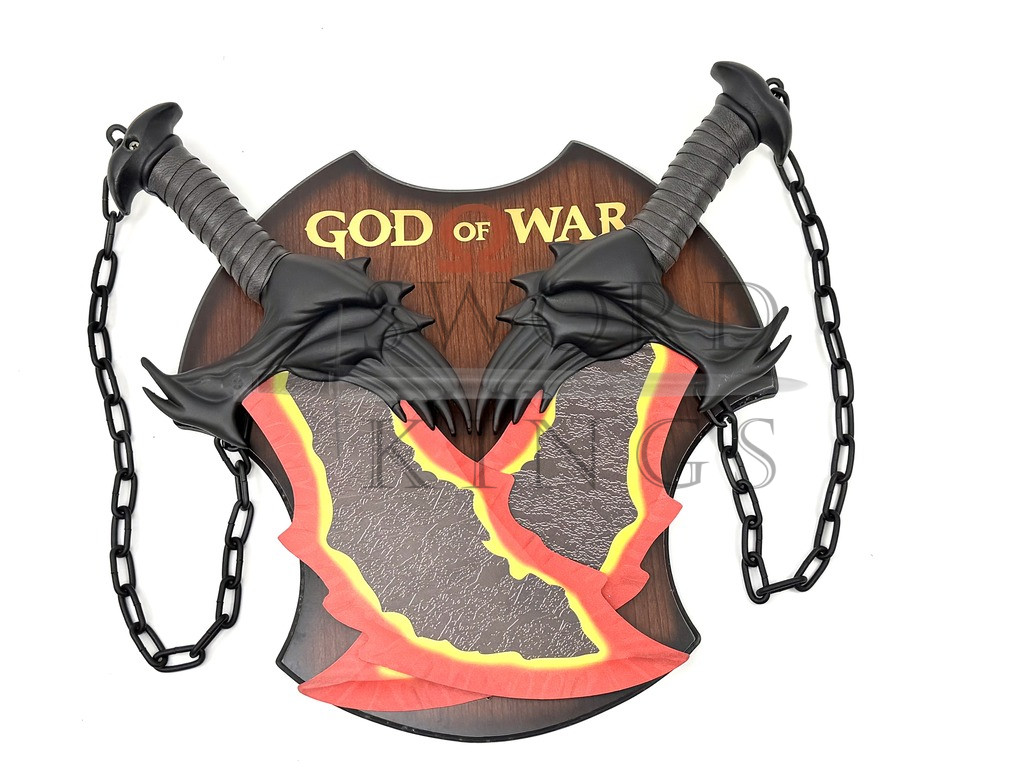 God of War, Fire Chaos Blades with Plaque - Image 9