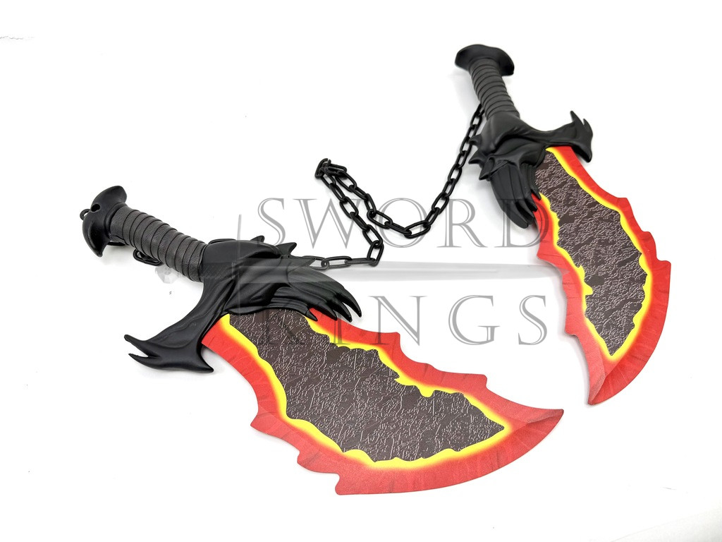 God of War, Fire Chaos Blades with Plaque - Image 8
