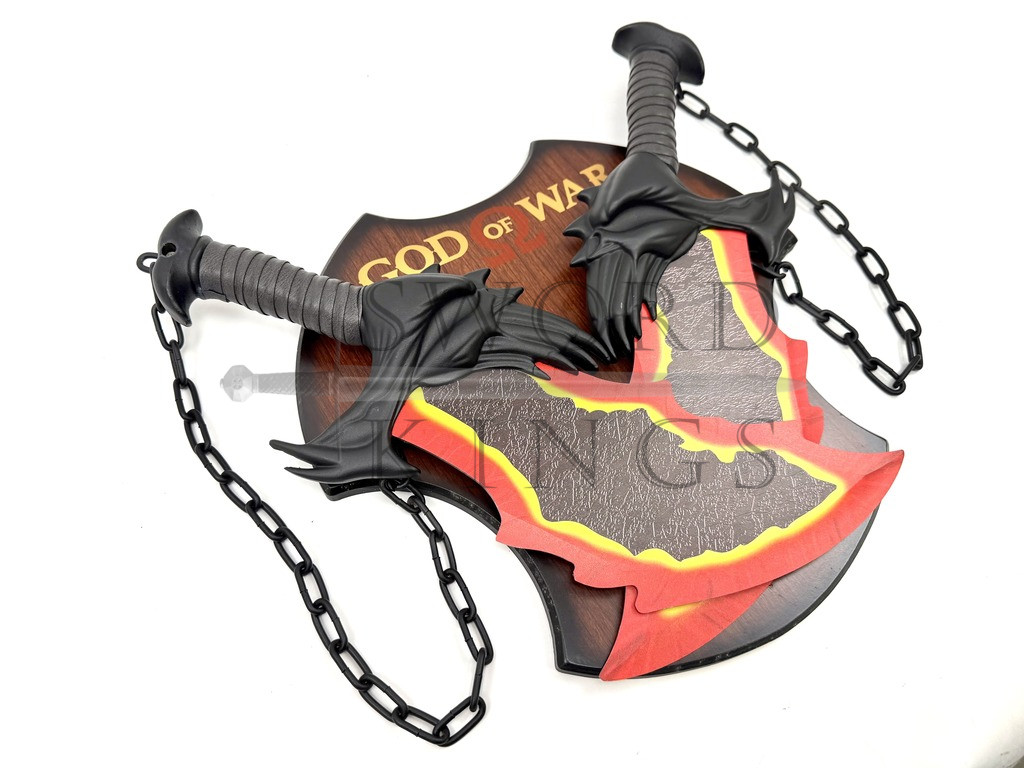 God of War, Fire Chaos Blades with Plaque - Image 3
