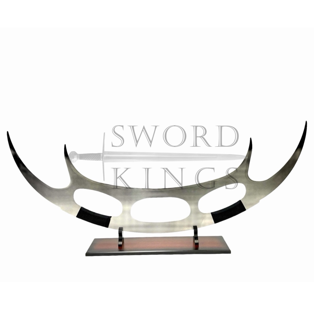 Deluxe Star Trek Metal Bat'leth with Decorative Plaque - Image 2