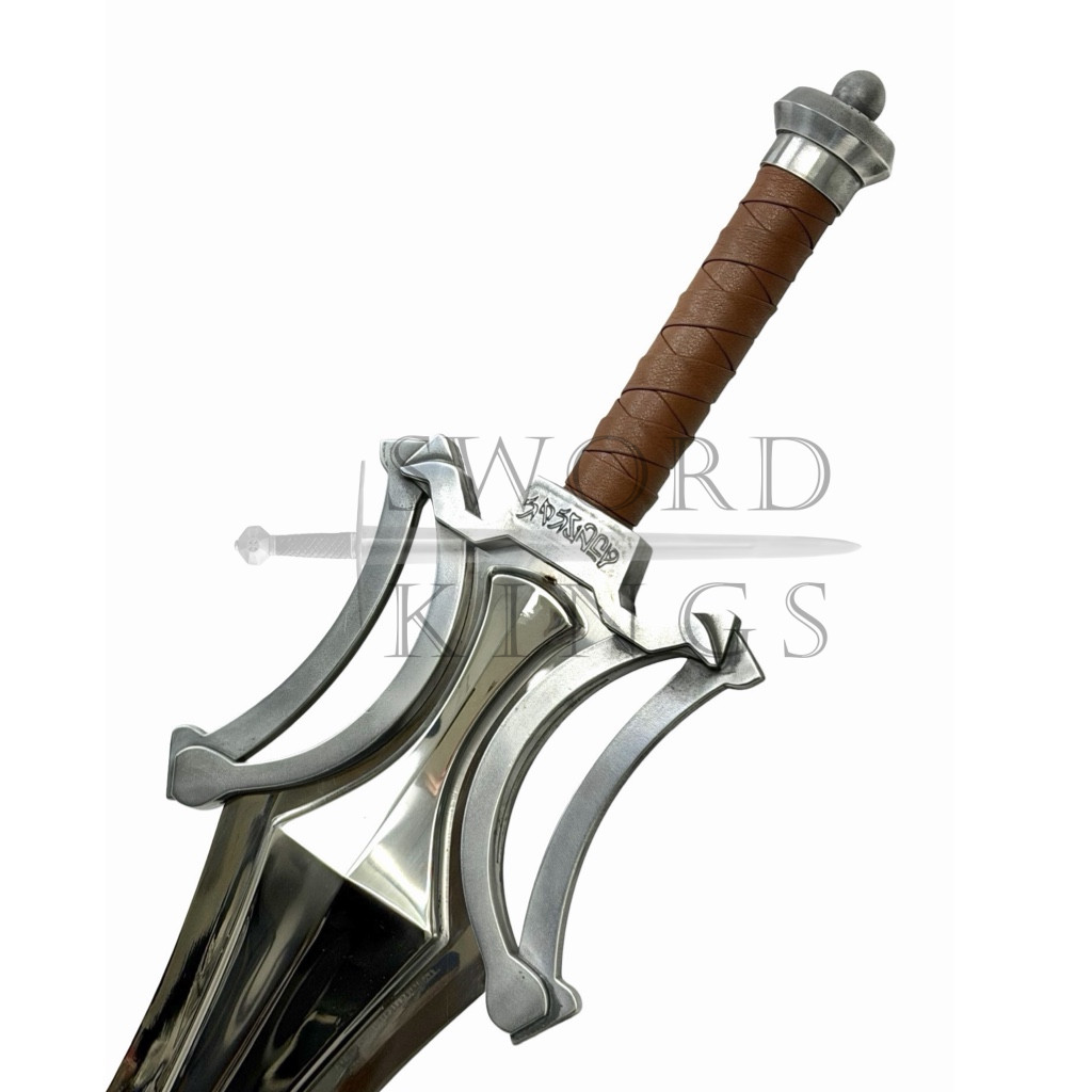 Deluxe Metal Power Sword Prince Adam He-Man Sword on Plaque - Image 3