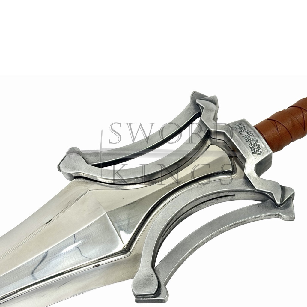 Deluxe Metal Power Sword Prince Adam He-Man Sword on Plaque - Image 5