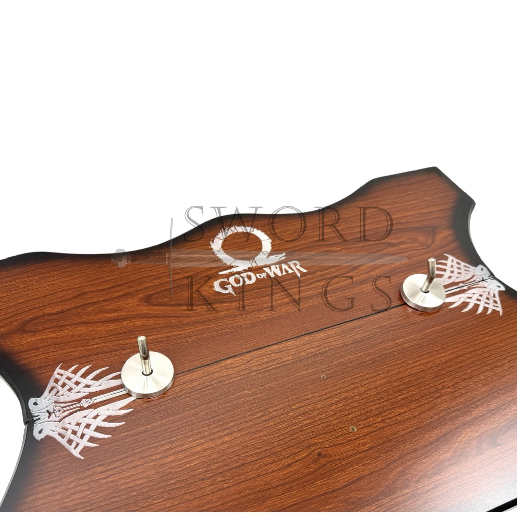 God Of War Kratos Metal Blades of Chaos Linked Together By Chain With Logo On Plaque - Image 8