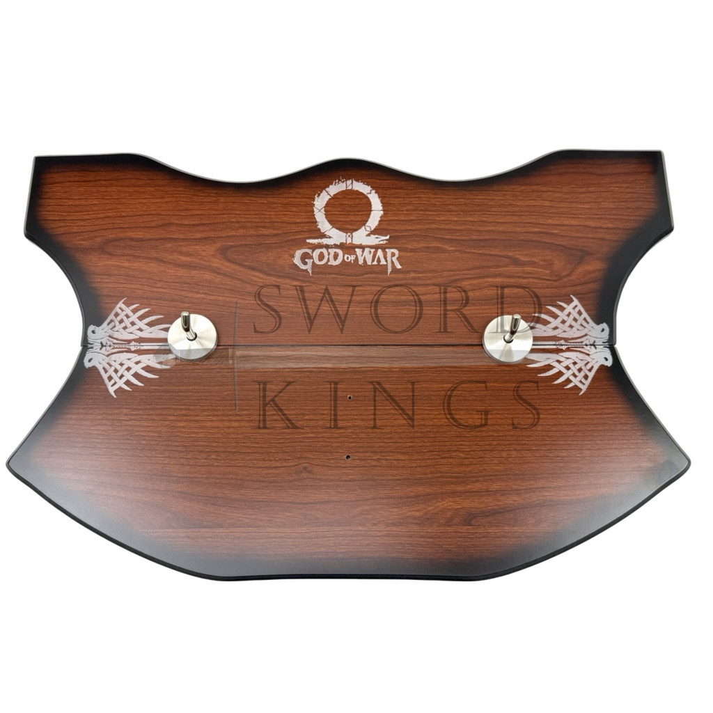 God Of War Kratos Metal Blades of Chaos Linked Together By Chain With Logo On Plaque - Image 9