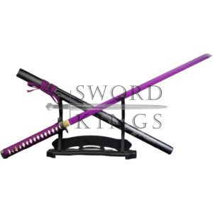 PURPLE CARVED DRAGON STRAIGHT SWORD