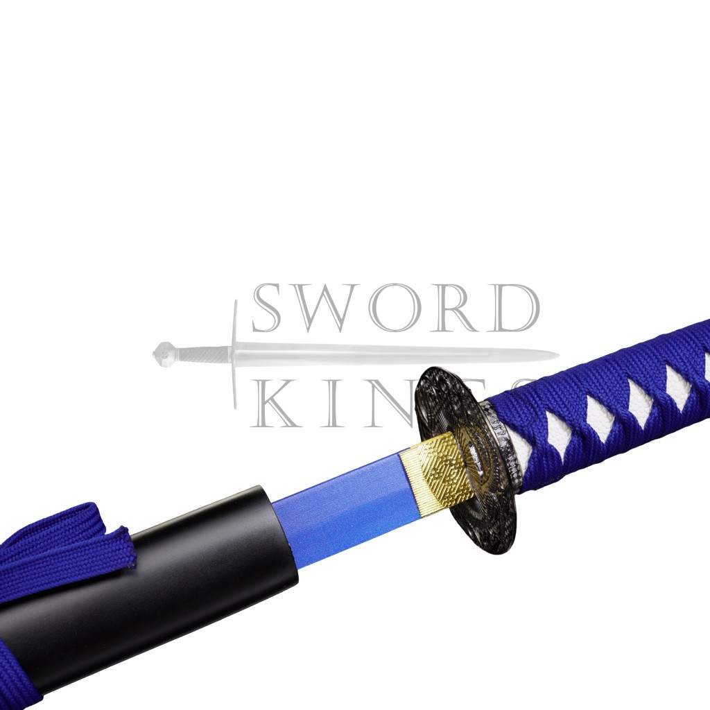 BLUE CARVED DRAGON STRAIGHT SWORD - Image 4