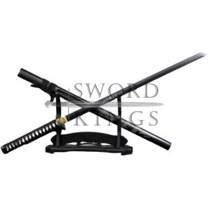 BLACK CARVED DRAGON STRAIGHT SWORD