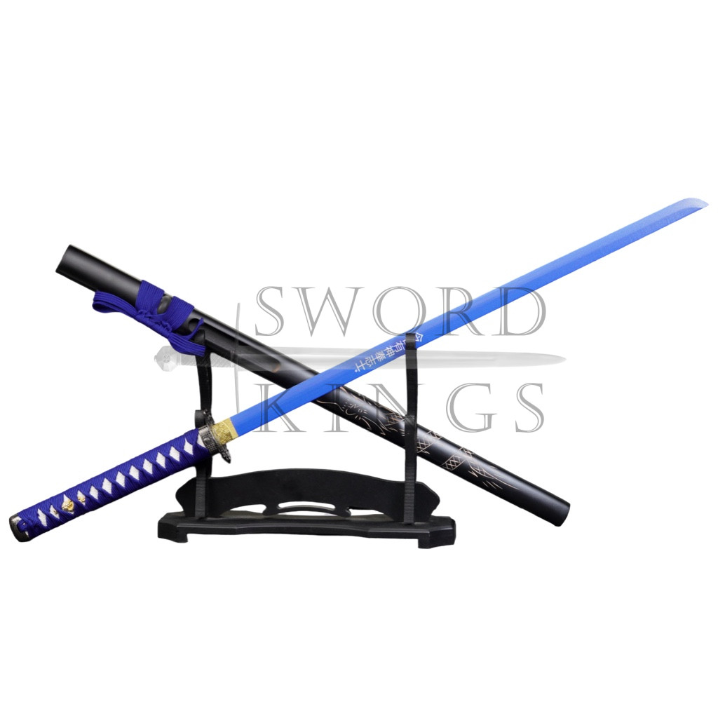 BLUE CARVED DRAGON STRAIGHT SWORD