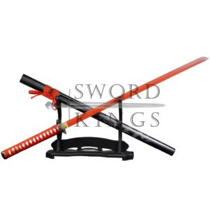 RED CARVED DRAGON STRAIGHT SWORD